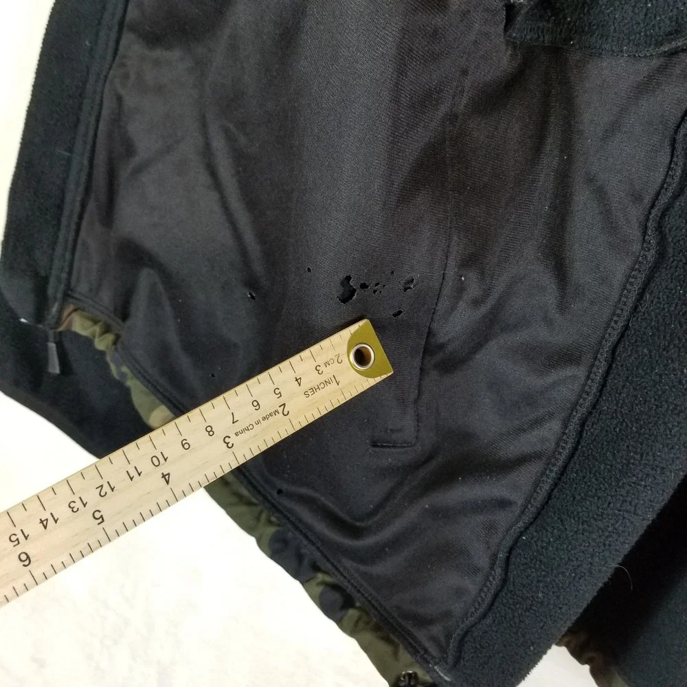 The North Face Denali Fleece Jacket Mens XXL Black Camo Full Zip Gorpcore Coat